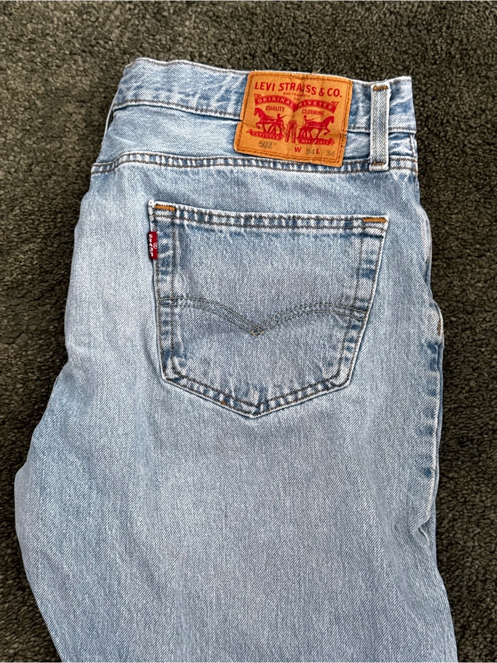 Vintage Levi's 502 Men's Light Blue Jeans